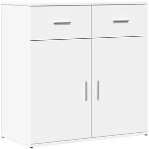 vidaXL Buffet blanc 79x38x80 cm bois d’ingénierie pas cher