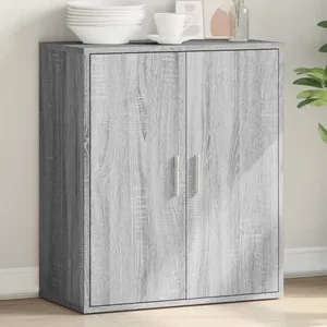 vidaXL Buffet sonoma gris 79x38x80 cm bois d'ingénierie pas cher