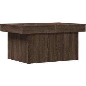 vidaXL Table basse chêne marron 80x55x40 cm bois d'ingénierie pas cher