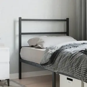 Comparateur de prix : vidaXL Tête de lit métal noir 90 cm