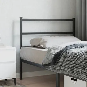 vidaXL Tête de lit métal noir 100 cm pas cher