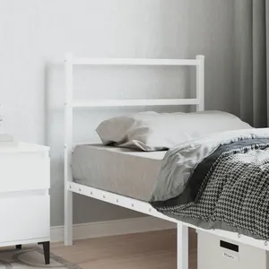 Comparateur de prix : vidaXL Tête de lit métal blanc 80 cm