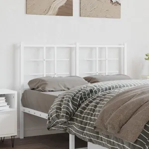 Comparateur de prix : vidaXL Tête de lit métal blanc 120 cm