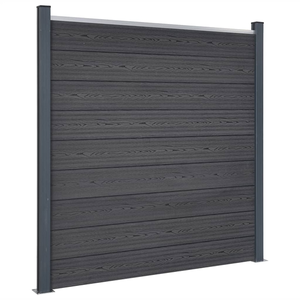 Comparateur de prix : vidaXL Ensemble de panneaux de clôture gris 526x186 cm WPC