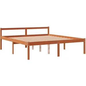 Vidaxl lit pour personne âgée sans matelas 150x200 cm bois pin massif pas cher