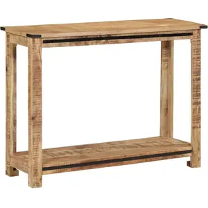vidaXL Table console 100x35x75 cm bois de manguier massif pas cher