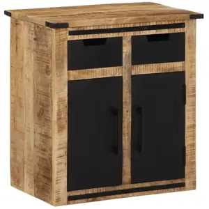 vidaXL Buffet avec 2 tiroirs 55x35x60 cm bois massif de manguier pas cher