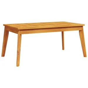 Comparateur de prix : vidaXL Table à manger de jardin 100x55x45 cm bois massif d'acacia
