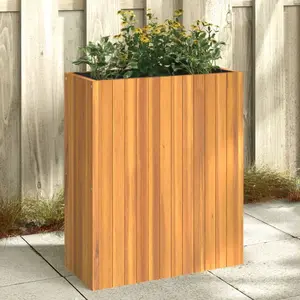 Comparateur de prix : vidaXL Jardinière 59x27,5x70 cm bois massif d'acacia