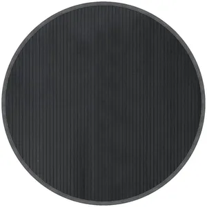 vidaXL Tapis rond gris 100 cm bambou pas cher