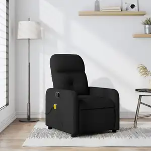 Comparateur de prix : vidaXL Fauteuil de massage inclinable Noir Tissu