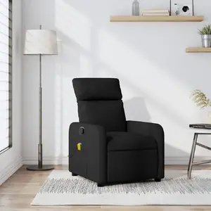 Comparateur de prix : vidaXL Fauteuil de massage inclinable Noir Tissu