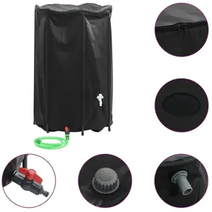 Comparateur de prix : vidaXL Réservoir d'eau avec robinet pliable 1000 L PVC