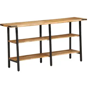 Comparateur de prix : vidaXL Vidaxl Table Console 140x35x70 Cm Bois De Manguier Massif