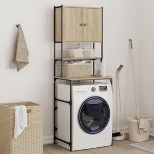 VIDAXL Armoire de machine à laver chêne sonoma 68x48,5x194 cm pas cher