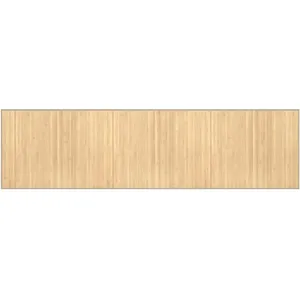 vidaXL Tapis rectangulaire naturel clair 80x300 cm bambou pas cher