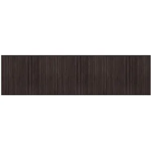 vidaXL Tapis rectangulaire marron foncé 80x300 cm bambou pas cher