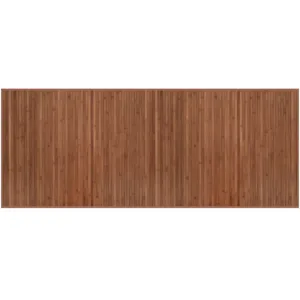 vidaXL Tapis rectangulaire marron 80x200 cm bambou pas cher