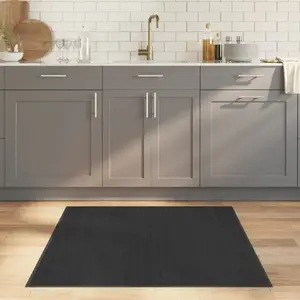 Comparateur de prix : Vidaxl - Tapis rectangulaire gris 100x100 cm bambou Gris