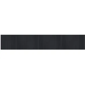 vidaXL Tapis rectangulaire noir 70x400 cm bambou pas cher
