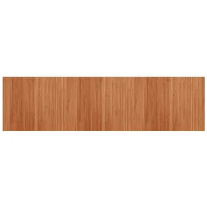 vidaXL Tapis rectangulaire marron 80x300 cm bambou pas cher