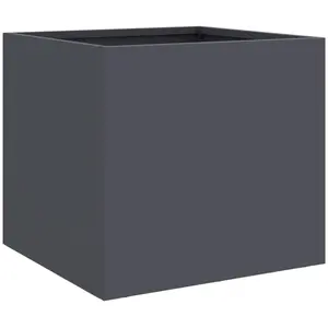 Comparateur de prix : vidaXL Jardinière anthracite 32x30x29 cm acier laminé à froid