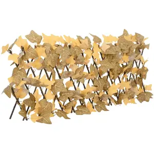Comparateur de prix : vidaXL Treillis de feuille d'érable artificiel extensible 180x30 cm