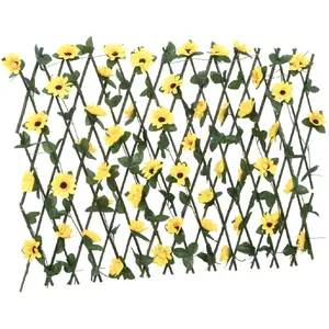 Comparateur de prix : vidaXL Treillis de lierre artificiel extensible jaune 180x60 cm
