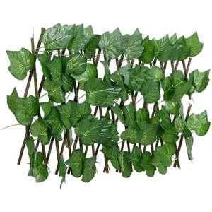 vidaXL Treillis de feuille de vigne artificiel extensible 180x20 cm pas cher