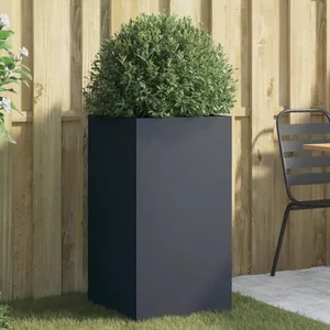 Comparateur de prix : vidaXL Jardinière anthracite 42x38x75 cm acier laminé à froid