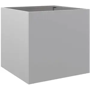 Comparateur de prix : vidaXL Jardinière argenté 49x47x46 cm acier galvanisé
