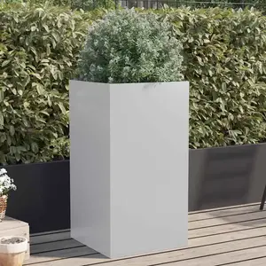 Comparateur de prix : vidaXL Jardinière argenté 42x38x75 cm acier galvanisé