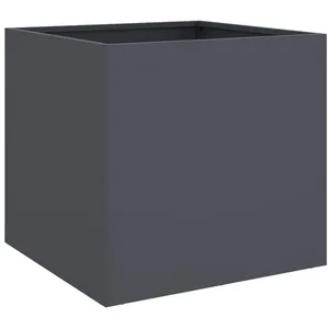 Comparateur de prix : vidaXL Jardinière anthracite 42x40x39 cm acier laminé à froid