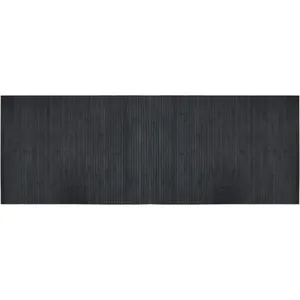 Comparateur de prix : VIDAXL Tapis rectangulaire gris 70x200 cm bambou