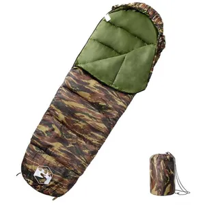 vidaXL Sac de couchage momie pour adultes camping 3 saisons pas cher