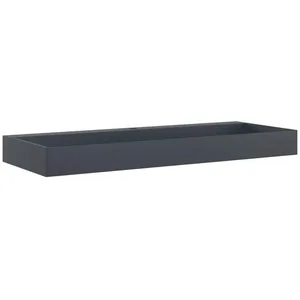 Comparateur de prix : vidaXL Vasque 120x46x11 cm fonte minérale/marbre anthracite