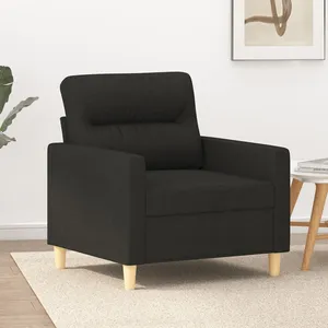 Comparateur de prix : vidaXL Fauteuil Noir 60 cm Tissu