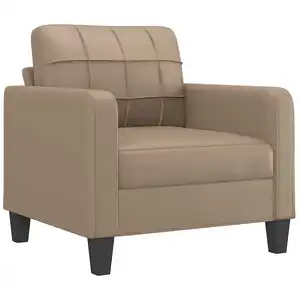 Comparateur de prix : vidaXL Fauteuil Cappuccino 60 cm Similicuir