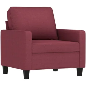 Comparateur de prix : vidaXL Fauteuil Rouge bordeaux 60 cm Tissu