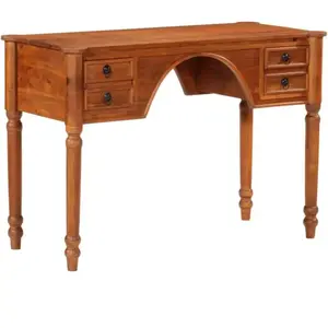 vidaXL Bureau avec tiroirs 110x50x76 cm bois massif acacia pas cher