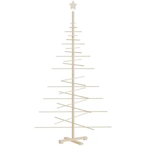 Comparateur de prix : Vidaxl arbre de noël en bois pour décoration 180 cm bois massif de pin