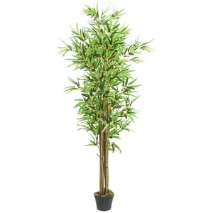 Comparateur de prix : vidaXL Bambou artificiel 1288 feuilles 180 cm vert