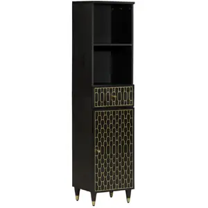 vidaXL Armoire de salle de bain 38x33x160 cm bois massif de manguier pas cher
