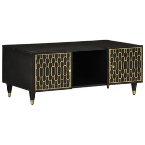 vidaXL Table basse 100x54x40 cm bois de manguier massif pas cher