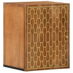 vidaXL Armoire de salle de bain murale 38x33x48cm bois massif manguier pas cher