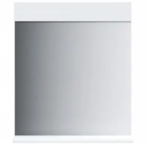 Comparateur de prix : vidaXL Miroir de salle de bain avec étagère BERG blanc bois massif