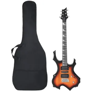 vidaXL Guitare électrique pour débutants et sac marron et noir 4/4 39"Vendu parvidaxl