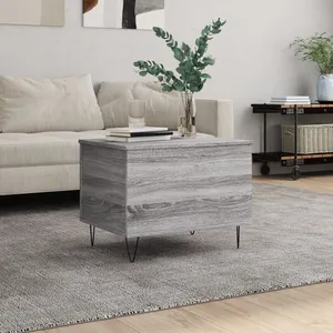 vidaXL Table basse Sonoma gris 60x44,5x45 cm Bois d'ingénierie pas cher
