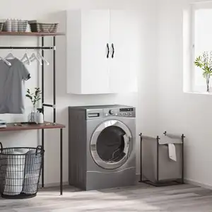 vidaXL Armoire murale blanc 69,5x34x90 cm bois d'ingénierie pas cher