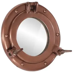 Vidaxl - Miroir En Forme De Porthole Mural Ø23 Cm Aluminium Et Verre